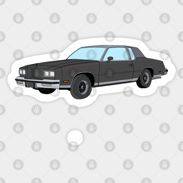 Hand Drawn Oldsmobile Cutlass Supreme Sticker by ItsRTurn